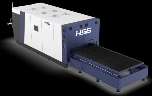 12,000 Watt HSG G3015X Pro-M 5' x 10' Dual Exchange Table Raycus Laser