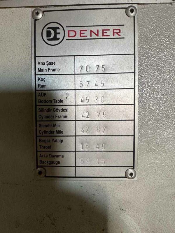 300 Ton x 13' Dener DE 300-40 ACZXL CNC Press Brake