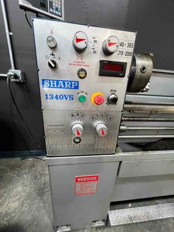 Sharp 1340VS Engine Lathe