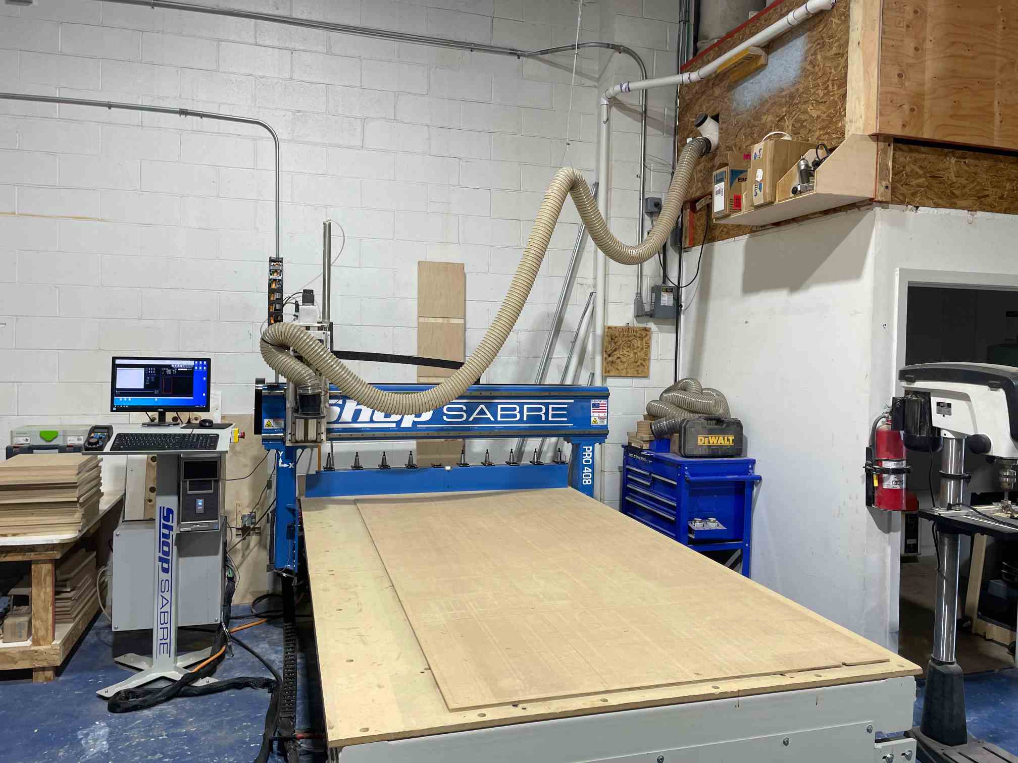 5'x8' ShopSabre Pro 408 CNC Router, 2020 - ATC, Vacuum Table