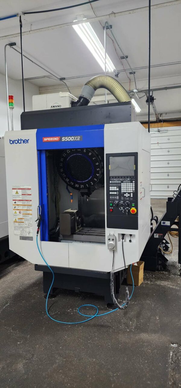 Brother S500X2 4-Axis CNC Drill Tap VMC