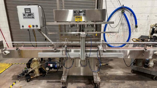 (3) No Limits Packaging Liquid Overflow Filling Machines