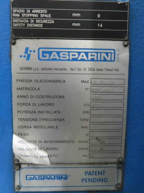 Gasparini 200-Ton