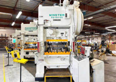 minster p2-150-54 piecemaker 150 ton press dipro 1500 coe feeder servo master 3 control for sale