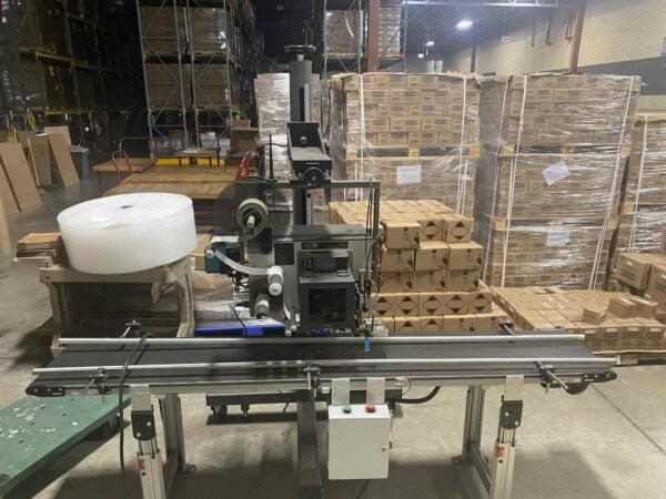 CTM 3600A Labeling System with 16" x 8' Conveyor