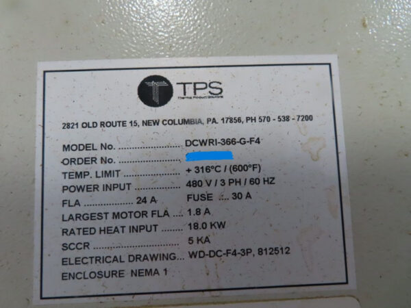 Blue M Batch DCWRI-366-G Industrial Oven