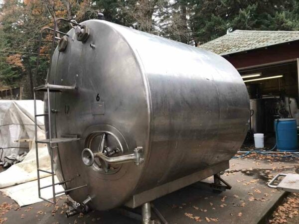 Stainless Steel 2,000 Gallon Insulated Reactor w/ Agitation 1 HP Motor