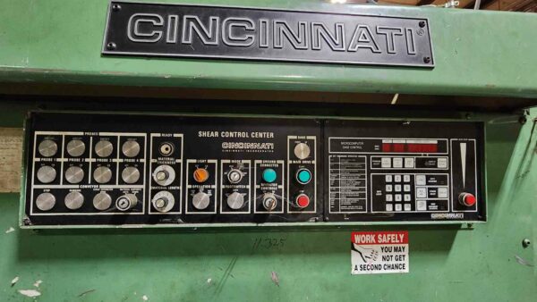 1/4" x 10' Cincinnati 250 Hydraulic Shear