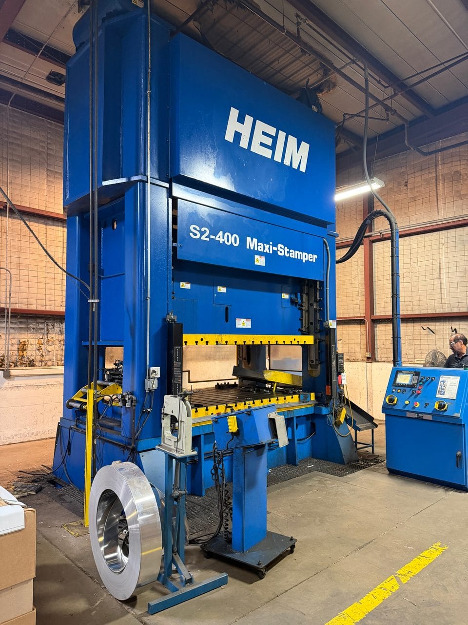 400 Ton Heim Maxi S2 Straight Side Double Crank Press -100" x 60" Bed, 2010