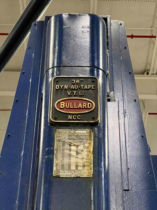 36" Bullard Dyn-au-tape CNC Vertical Turret Lathe