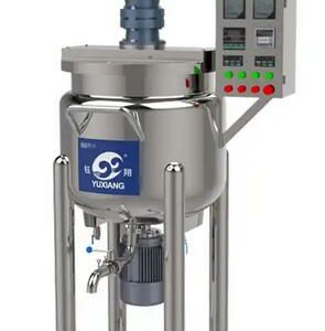 100 liter, Yuxiang Jacketed Mixing Kettle with Homogenizing mixer and scrape Agitation for Cosmetics