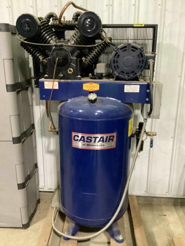 7.5 HP Castair Air Compressor w/ 80 Gal. Vertical Tank