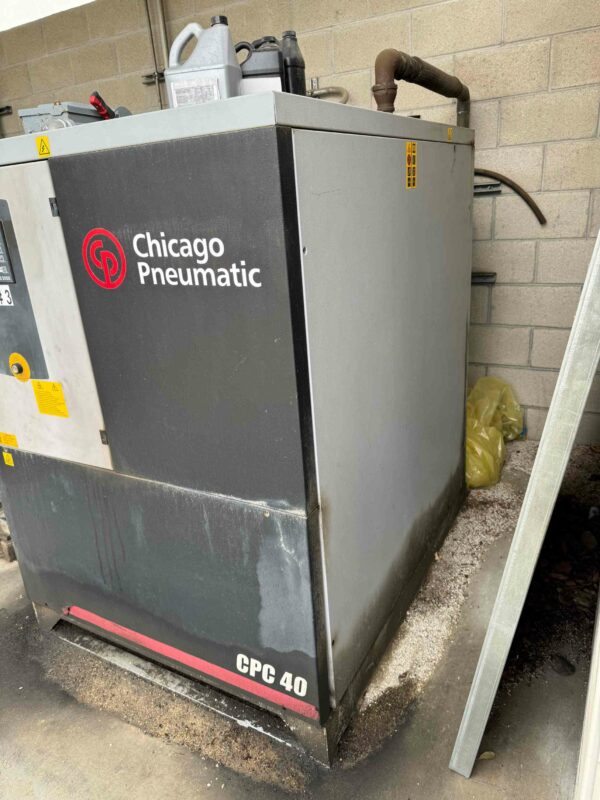 40 HP Chicago Pneumatic CPC 40 Air Compressor w/ Dryer
