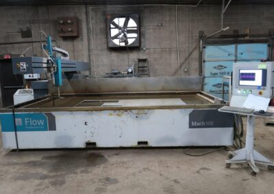 2018 flow mach 100 4020 waterjet cutting machine