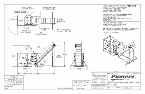 Pioneer Systems HD-72 Dumper with Conveyor #4