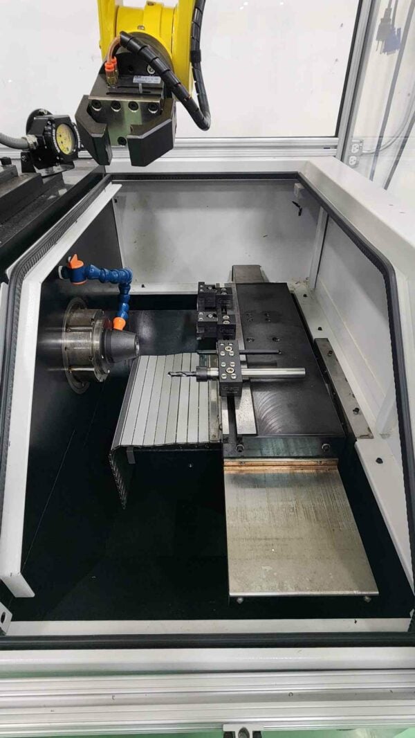 SNK Prodigy GT 27 Gang Tool Lathe Equipped with Fanuc LR Mate 200Id Robot, 32I model B Operator panel, R30Ib Controller
