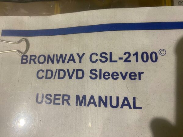 Bronway CSL-2100 CD/DVD Sleever
