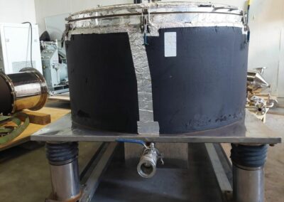 wash centrifuge tank and motor assembly