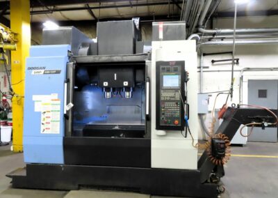 2019 doosan dmp500-2sp twin spindle cnc vertical machining center
