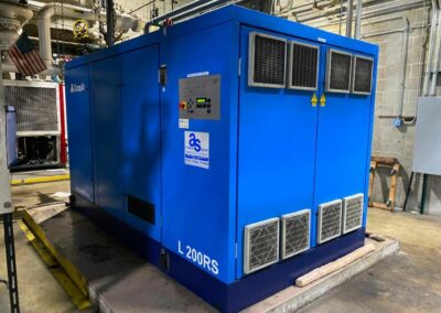 2008 compair 200-kw air compressor type l200rs-9w sn 349031-0782