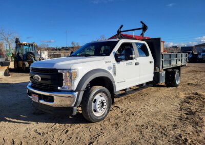 2019 ford f550 crew cab diesel dually dump truck 313872 miles