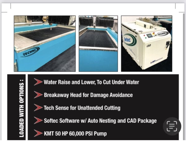 5'x10' Techni I510 Waterjet