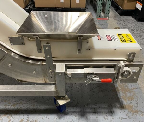 Fully WashDown Nae Pack Cleated Incline Conveyor with 10 Foot Discharge Height