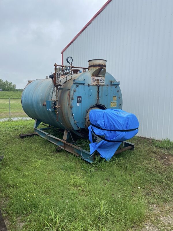 250 HP, Superior Boiler Works Aztec Boiler-Burner Unit 5-X-1276 Steam Boiler