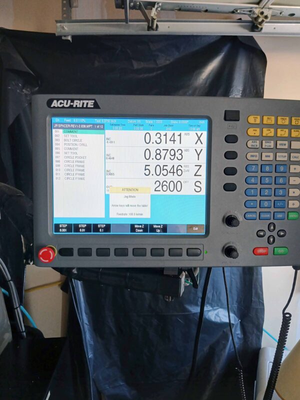 Kent KTM-3VSF 3-Axis CNC Knee Mill