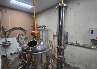 stainless steel electric pot still with copper alembic and condenser