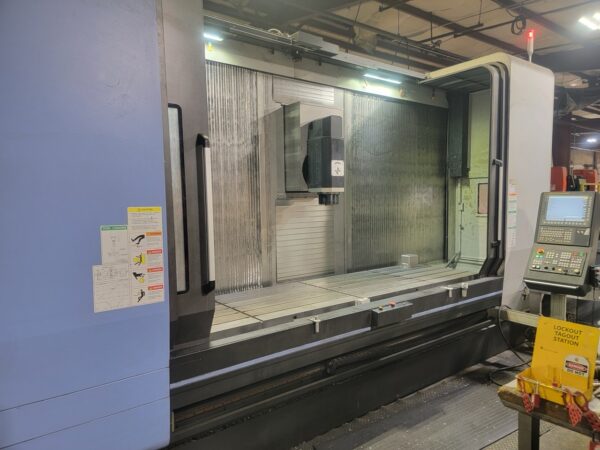 Doosan VCF 850LSR 4 Axis VMC, 2019 - Tilting B-Axis, Renishaw Probe, Tool-Setter, LNS Conveyor