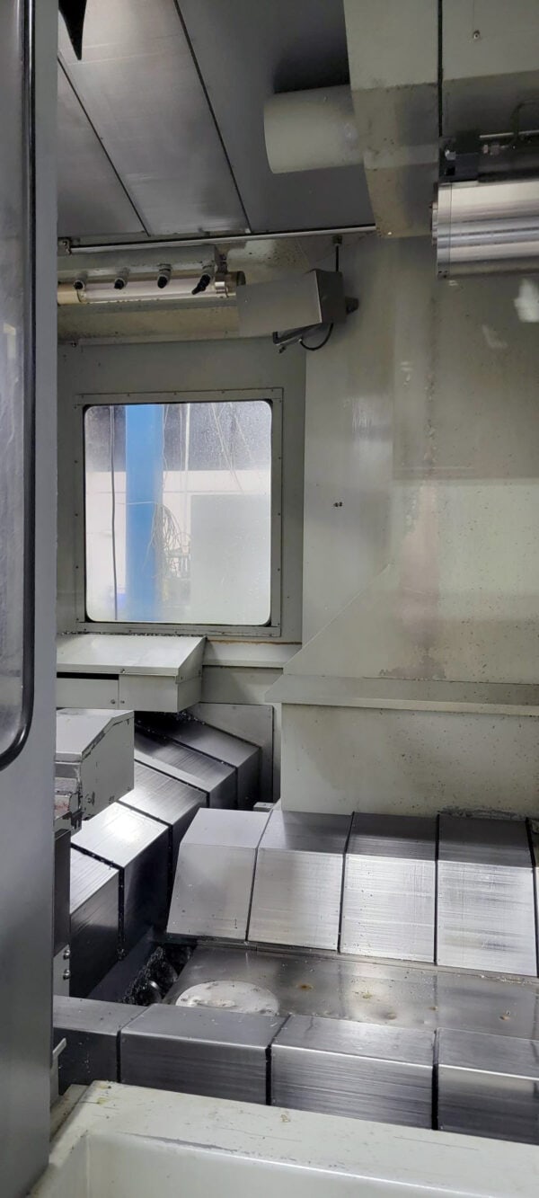 Hyundai Wia KH80G 800mm HMC, 2007 - 1000 PSI Coolant Thru Spindle, Cat 50, 80 ATC, Chip Conveyor, 32" Pallet - Image 5