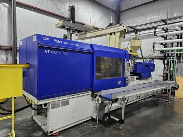 400 Ton 40 oz Shot Size Van Dorn 400HT1920 Injection Molding Machine, 2005 - Core Pull, Hydraulic Knockout