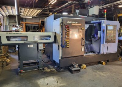 2013 doosan puma mx1600st cnc mill-turn turning center with bar feed