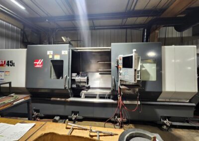 2018 haas st-45l cnc lathe programmable steady rest