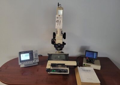 nikon mm-11b measuring microscope with heidenhain quadra chek