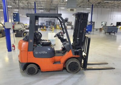 toyota 7fgcu25 4500 lb cap lp forklift