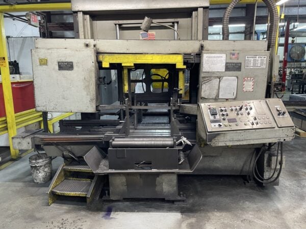 18" x 27" HEM Model F130HA-DC Double Column Programmable Auto Horizontal Band Saw, 1995 - Equipped with: Bundle cut, Auto feed, Extended conveyor - Image 6