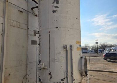 1500 gallon stainless steel vertical tank on feet