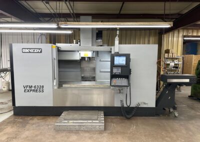 2015 ganesh vfm-6328 cnc vertical machining center rotary indexer