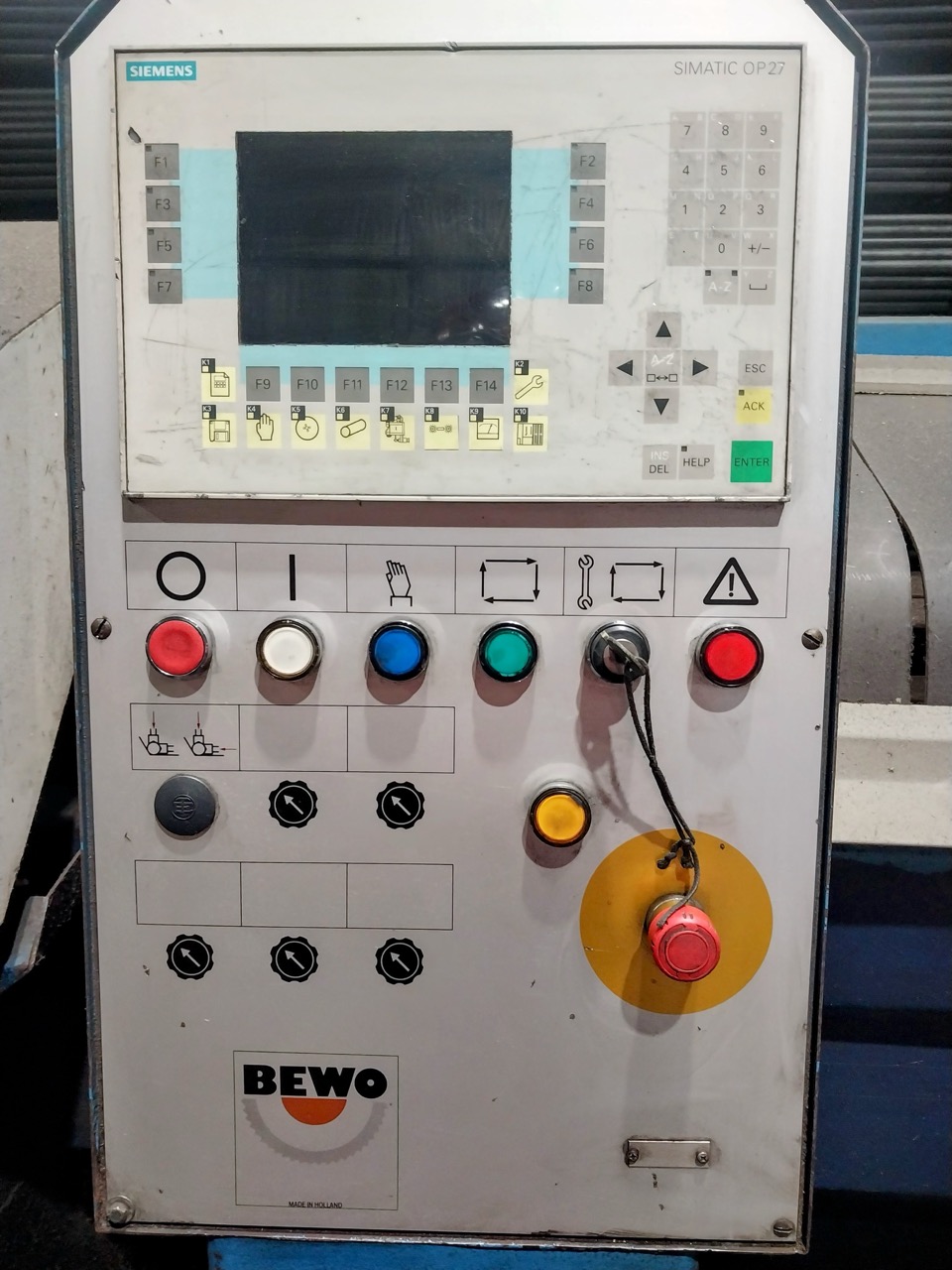 Bewo Model FCH-85-M Automatic Upstroking Circular Saw, 2006 - Bunker Loading, Brush Deburring - Image 3