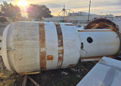 600 gallon stainless steel dispersion mixer bottom agitated w 100hp motor