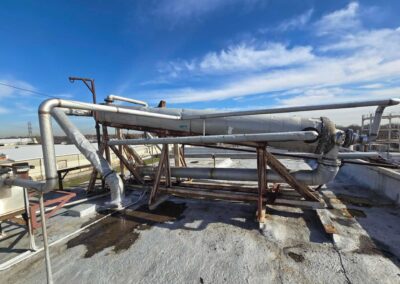 efco 600 gallon ss insulated jacketed single pass condenser heat exchanger w ancillary columns