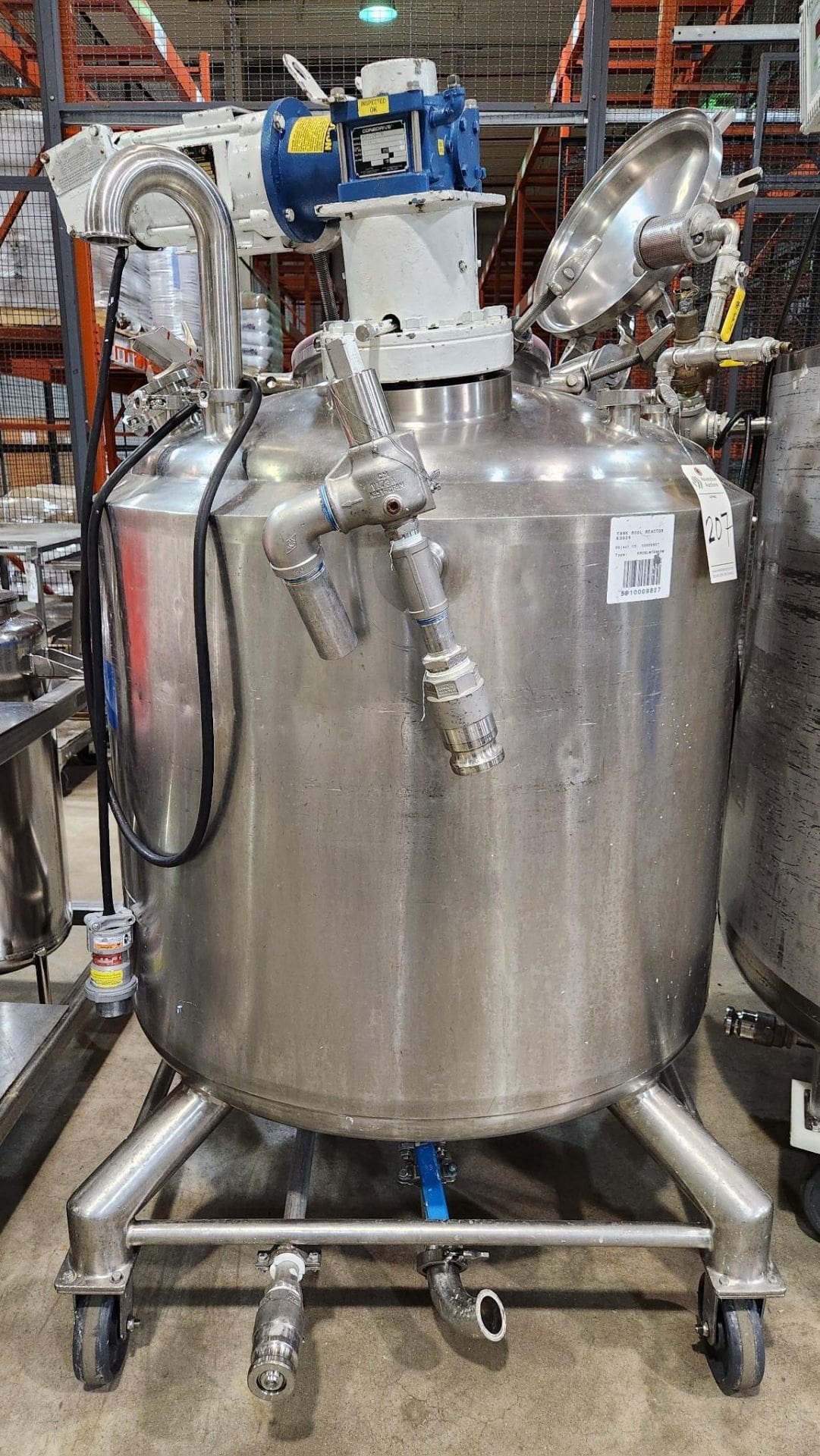 northland stainless 157 gallon jacketed reactor