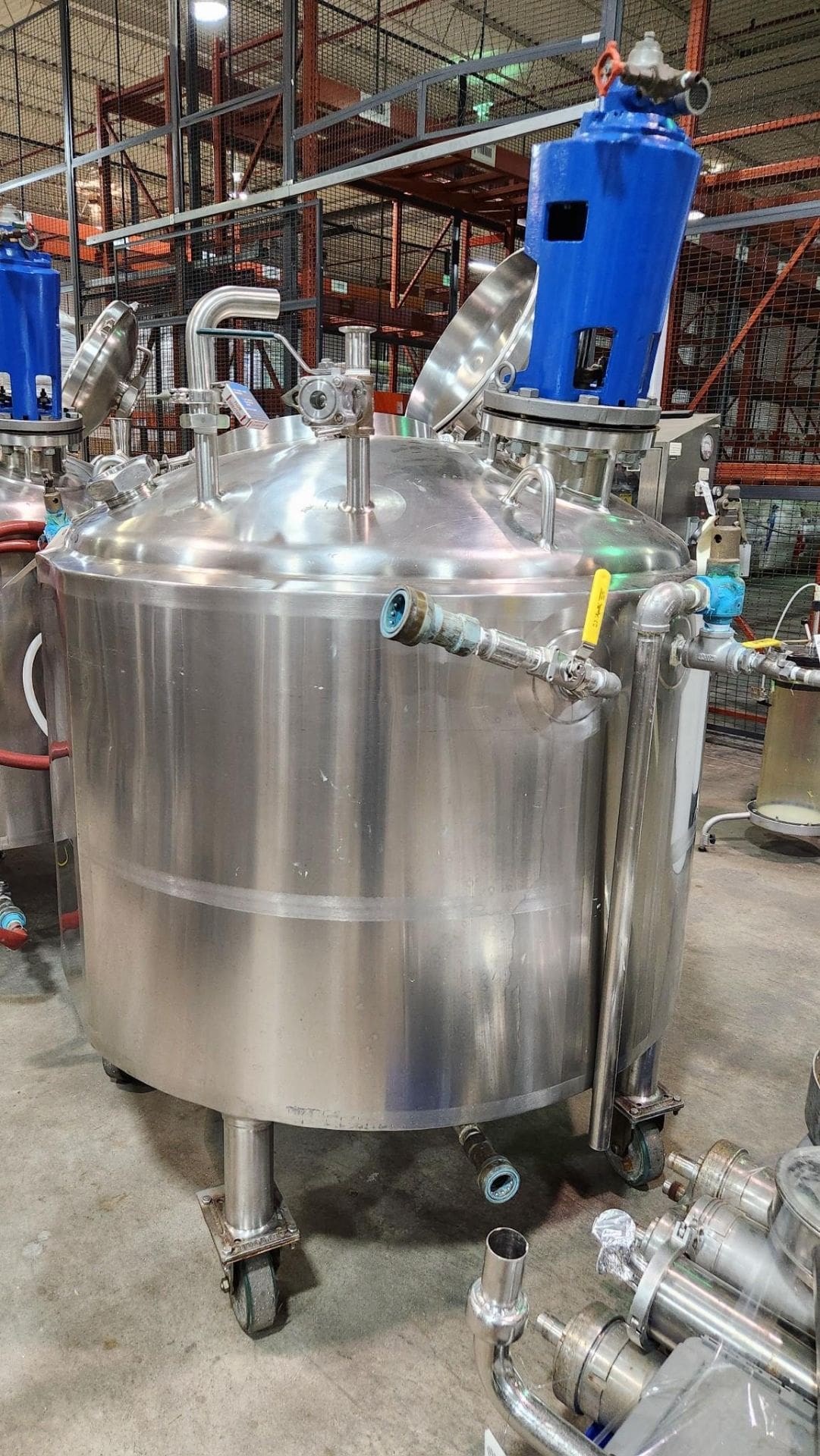 walker 200 gallon jacketed 316 stainless steel reactor