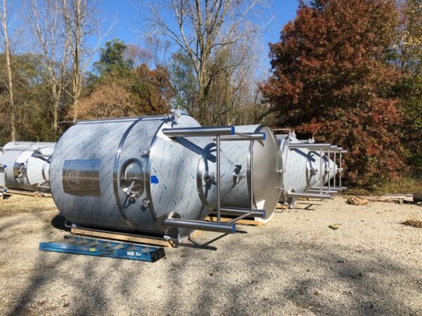 100 BBL Stainless Steel Jacketed Insulated Unitank, 2019- 100.5" O.D. 183" Height,  3 Cooling Zones w/ 2' Thick Insulation