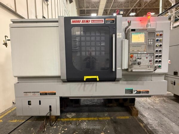 Mori Seiki NLX 2500 SMC/700 Multi-Axis CNC Lathe, 2012 - Probing, Chip Conveyor, Sub-Spindle, Tooling, ChipBlaster Coolant System