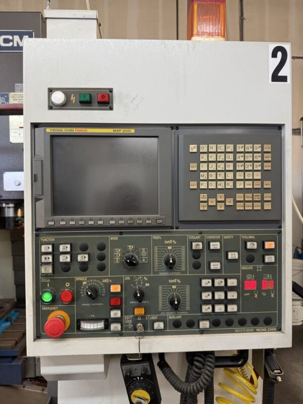 YCM XV1020A VMC, 2005 - Fanuc Control, Chip Auger, Video Available - Image 2