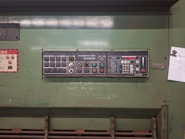 1/2" x 10' Cincinnati Model 500HS-10 Hydraulic Power Squaring Shear, 1990 - Image 3
