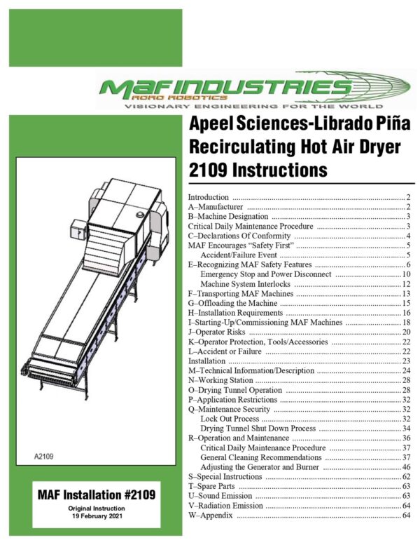 MAF Librado Pina Recirculating Hot Air Dryer, 2021 - Image 3